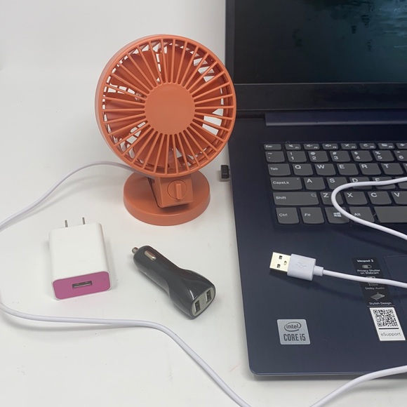 USB Turbo Desk Fan w/ Multi-Speeds